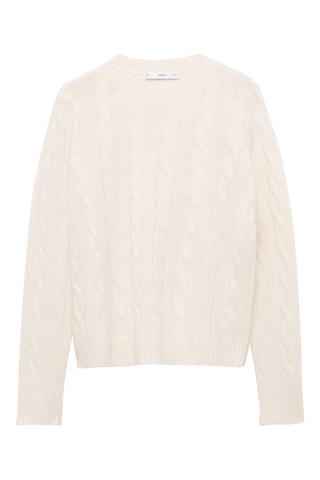 Pull-over laine torsades - Écru