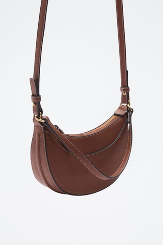 Sac bandoulière ovale - Camel