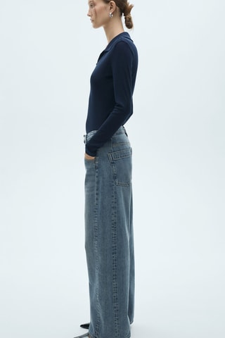 Jean wideleg taille normale - Bleu