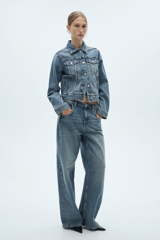 Jean wideleg taille normale - Bleu