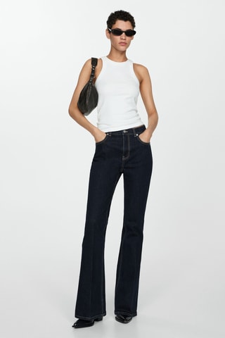 Jean Violeta flare rinse wash - Bleu