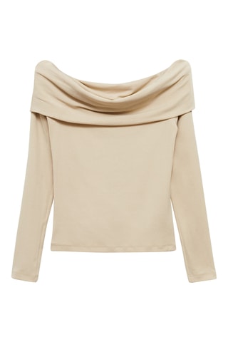 T-shirt épaules dénudées - Sable