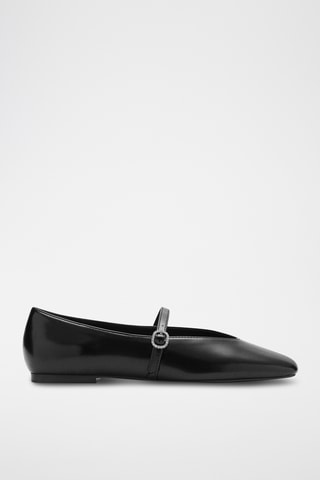 Ballerines bride détail bijou - Noir
