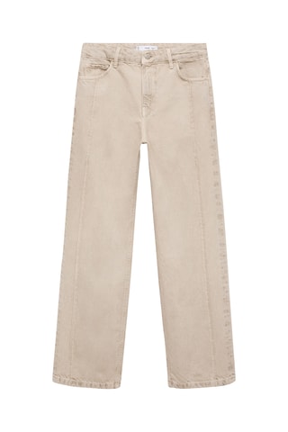 Jean wideleg détails coutures - Gris clair
