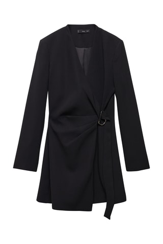 Robe cache-coeur boucle - Noir