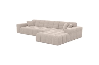 Canapé d'angle droit Cardano - Beige