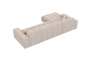 Canapé d'angle gauche Cardano - Beige