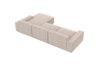 Canapé d'angle droit Lionel - Beige