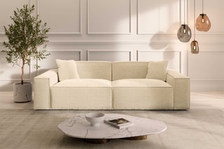 Canapé droit Lionel - Beige clair