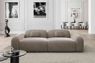 Canapé droit Labucca - Beige foncé