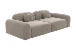 Canapé droit Labucca - Beige foncé