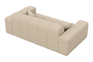 Canapé Cardano - Beige - 2 places - En cuir