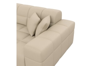 Canapé Cardano - Beige - 2 places - En cuir