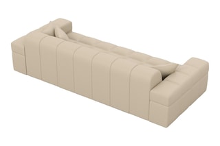 Canapé Cardano - Beige - 3 places - En cuir