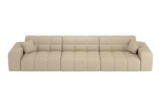 Canapé Cardano - Beige - 4 places - En cuir