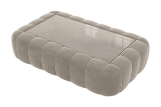 Table basse rectangulaire Nuvola - Beige foncé