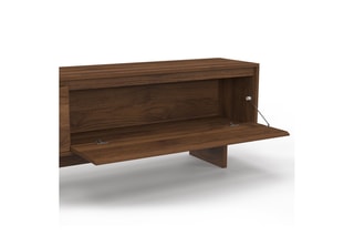 Meuble TV 2 abattants Yumi - 180 x 46 x 30 cm