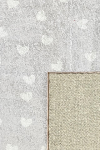 Tapete Happy - Cinzento e branco