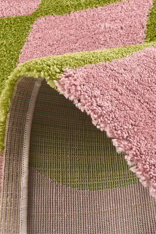 Tapete Groovy - Verde e rosa