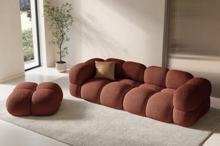 Pouf Loretto - Corail 