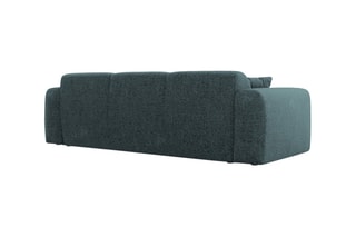Canapé Nolio - Bleu pétrole - 3 places - En tissu chenille