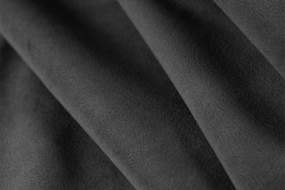 Canapé d'angle droit Tulum - Gris - 4 places - Tissu velours