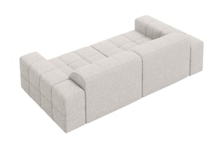 Canapé Chicago - Gris clair - 3 places - Tissu chenille