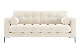 Canapé Bali - Beige clair - 2 places - Toucher velours