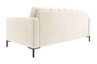 Canapé Bali - Beige clair - 2 places - Toucher velours