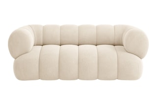 Canapé Koge - Beige clair - 2 places - Toucher velours