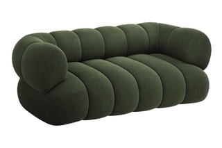 Canapé Koge - Vert - 2 places - Toucher velours