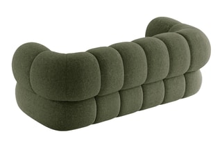 Canapé Koge - Vert - 2 places - En tissu chenille