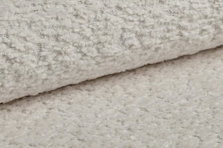 Canapé convertible Kemi - Beige clair - 3 places - En tissu bouclé