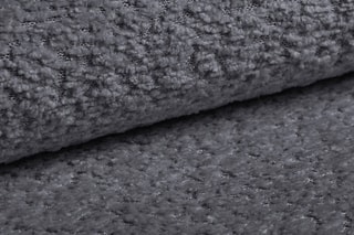 Canapé convertible Kemi - Gris foncé - 3 places - En tissu bouclé