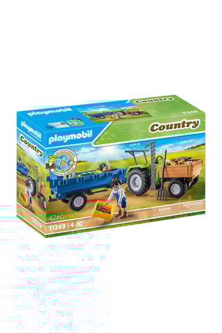 Set Tractor en Aanhangwagen - 42-delig - Vanaf 3 Jaar