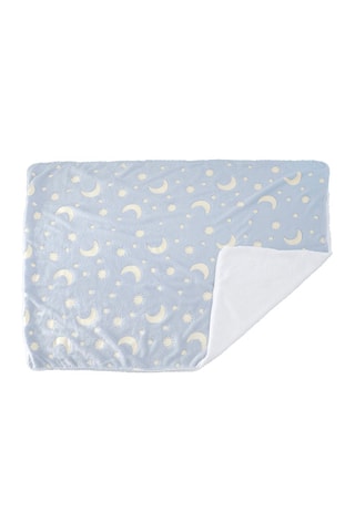 Fluorescerende Deken Stars- Blauw - 80 x 110 cm