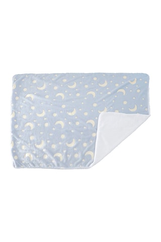 Fluorescerende Deken Stars- Blauw - 110 x 140 cm
