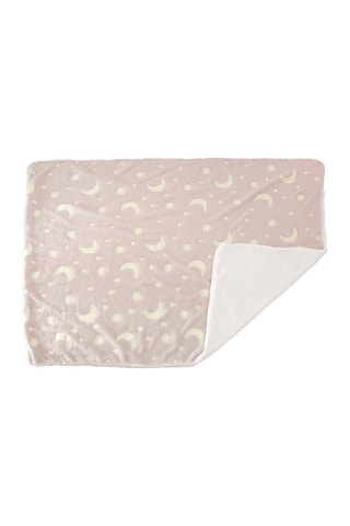 Fluorescerende Deken Stars- Roze - 110 x 140 cm