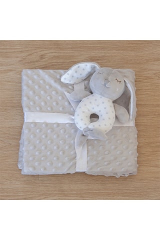 Deken Liso met Rammelaar Beige - Vanaf de Geboorte - 80 x 110 cm