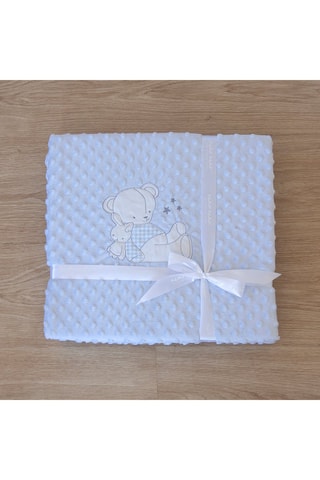 Deken Bubble Bear Stars Blauw - 80 x 110 cm