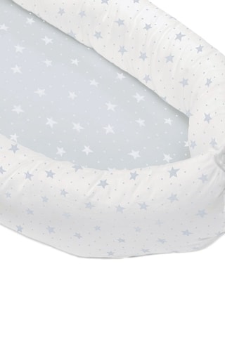 Bedverkleiner Stars en Dots Wit - 48 x 90 cm