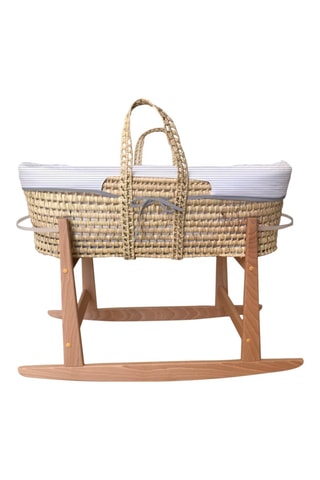 Wieg en Wieghouder Palme - Grijs - Vanaf de Geboorte - Tot 12 kg