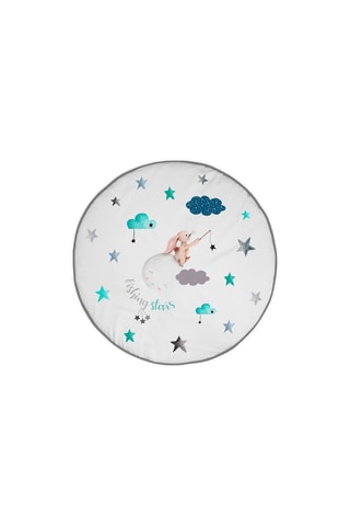 Speelkleed. Wit en Grijs - 90 cm