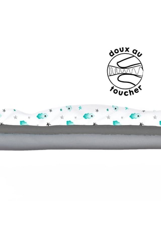 Speelkleed. Wit en Grijs - 90 cm