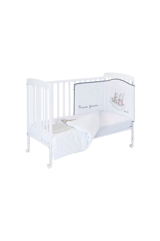 Overtrekset Rabbit & Moon Wit 4-delig  Vanaf de Geboorte