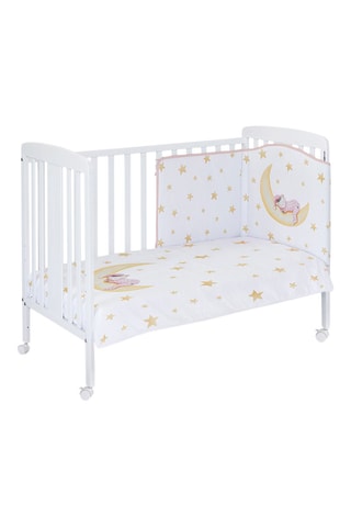 Overtrekset Marlon Night - Wit en Roze - 2 Stuks - Vanaf de Geboorte