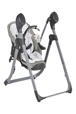 ##Chaise haute 2 en 1 à roulettes - Dès 6 mois/dès la naissance - Jusqu’à 15 kg/jusqu’à 9 kg