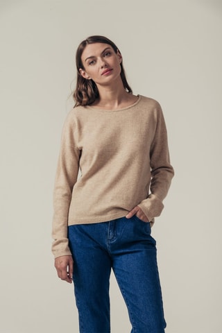 Kasjmier Trui Maraca Gemêleerd Beige