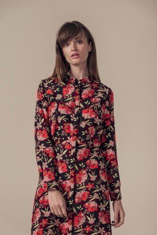Blouse-jurk Regan Zwart