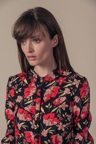 Blouse-jurk Regan Zwart